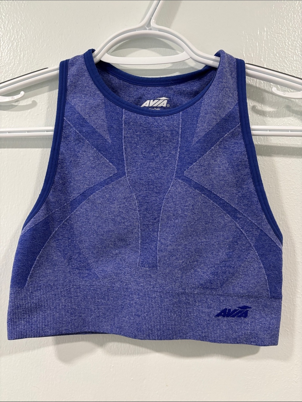 Avia Purple-Blue Seamless Athletic Crop Top